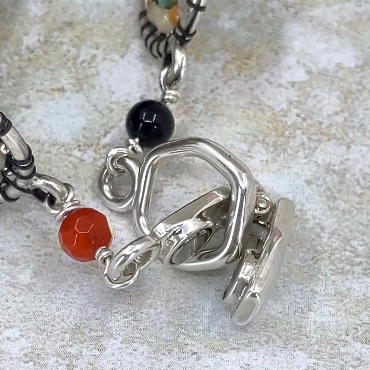 Red Door Opens Gemstone Band Bracelet