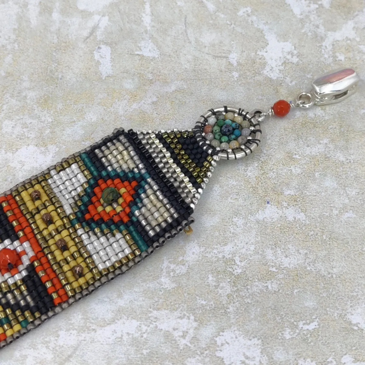 Red Door Opens Gemstone Band Bracelet