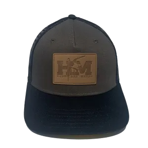 Red Leg Leather Embossed Patch Hat