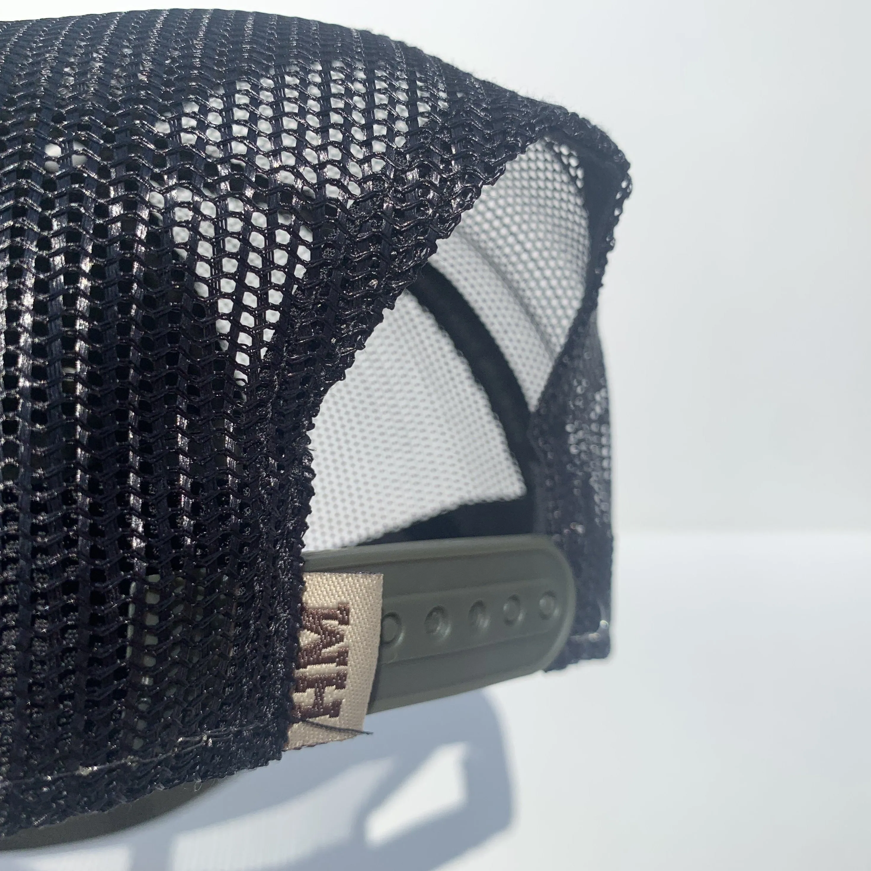 Red Leg Leather Embossed Patch Hat