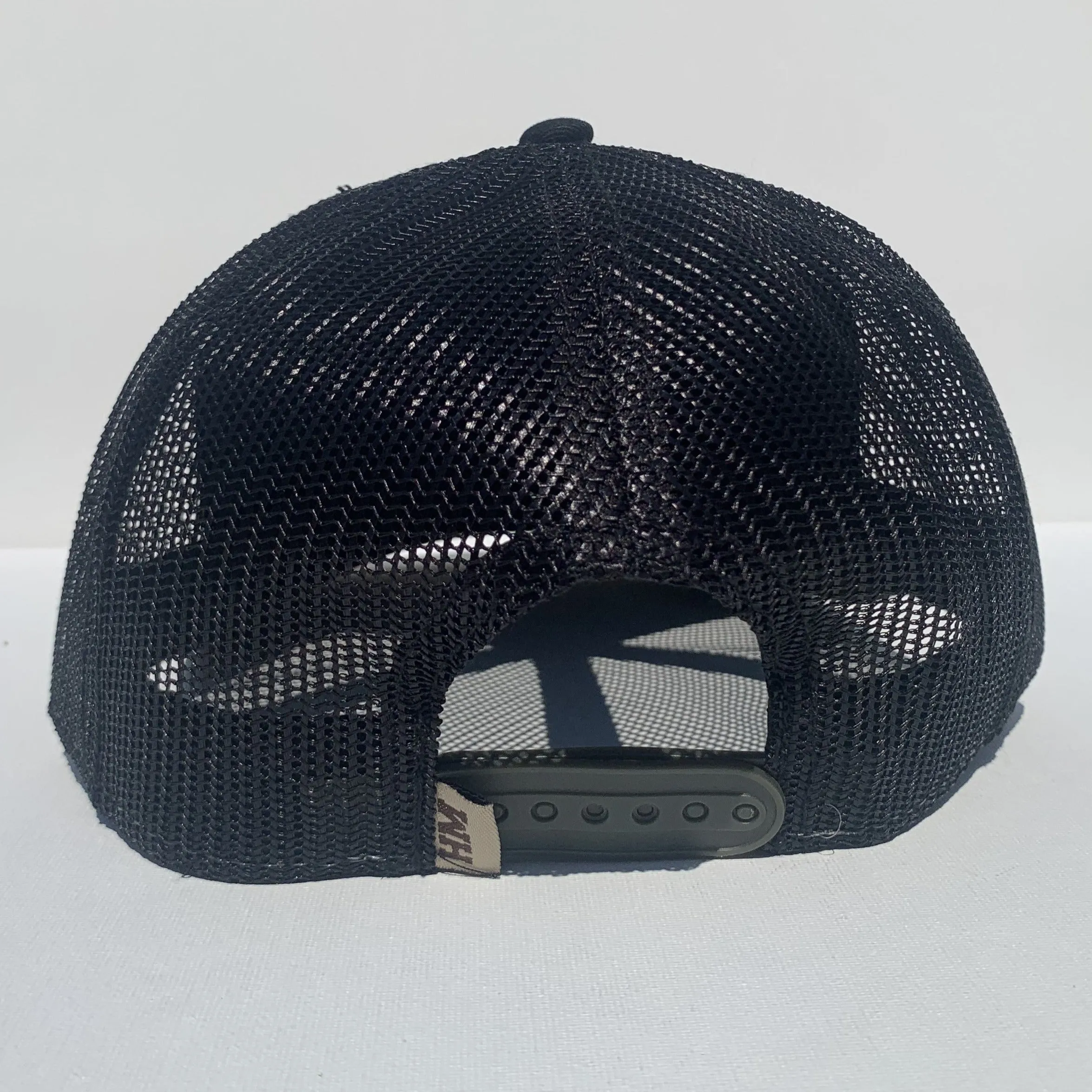 Red Leg Leather Embossed Patch Hat