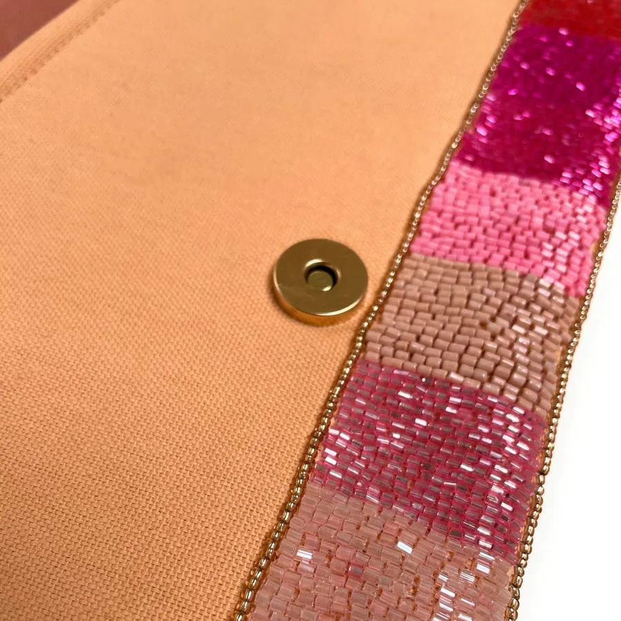 Rose' All Day Beaded Clutch