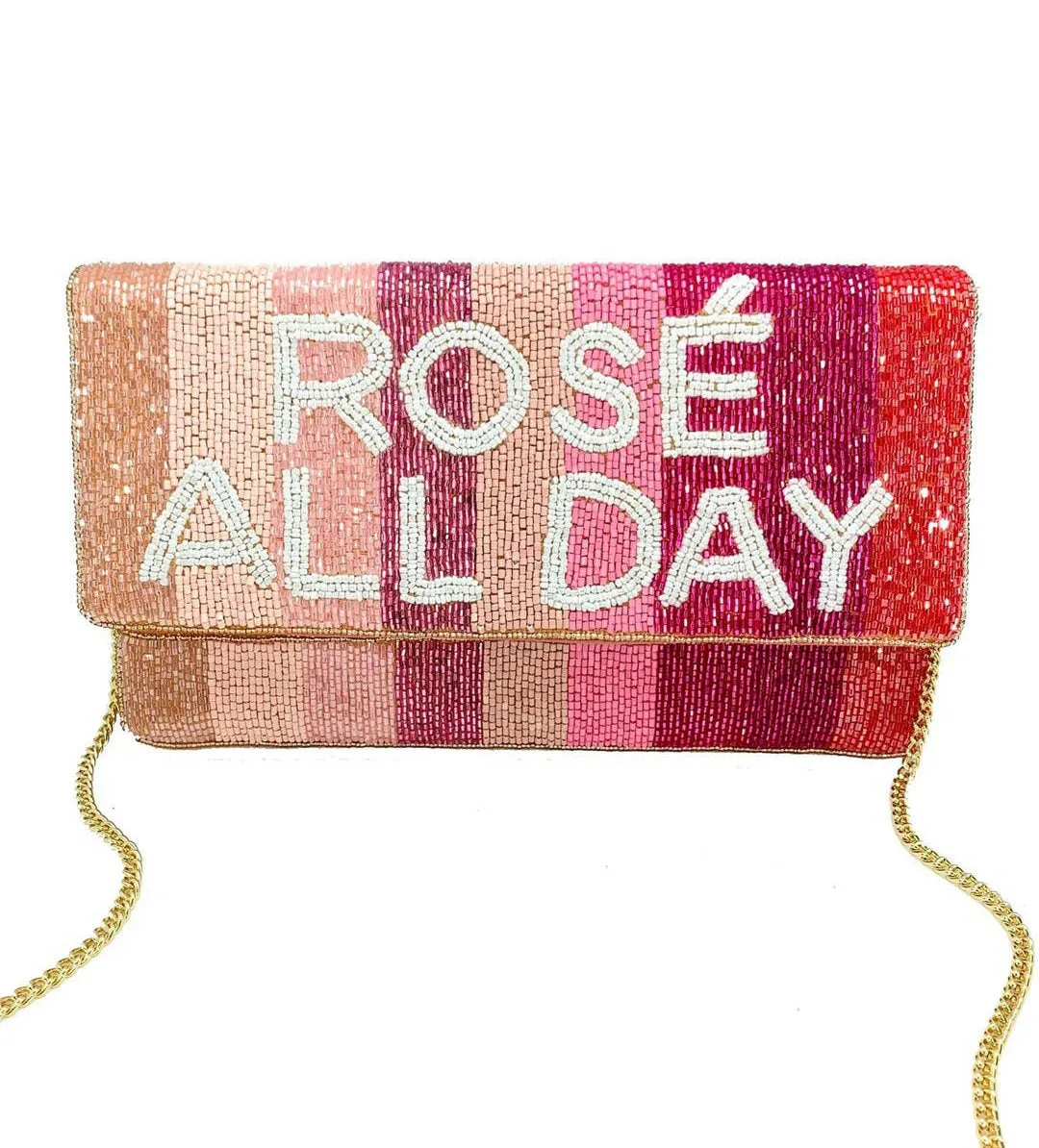 Rose' All Day Beaded Clutch