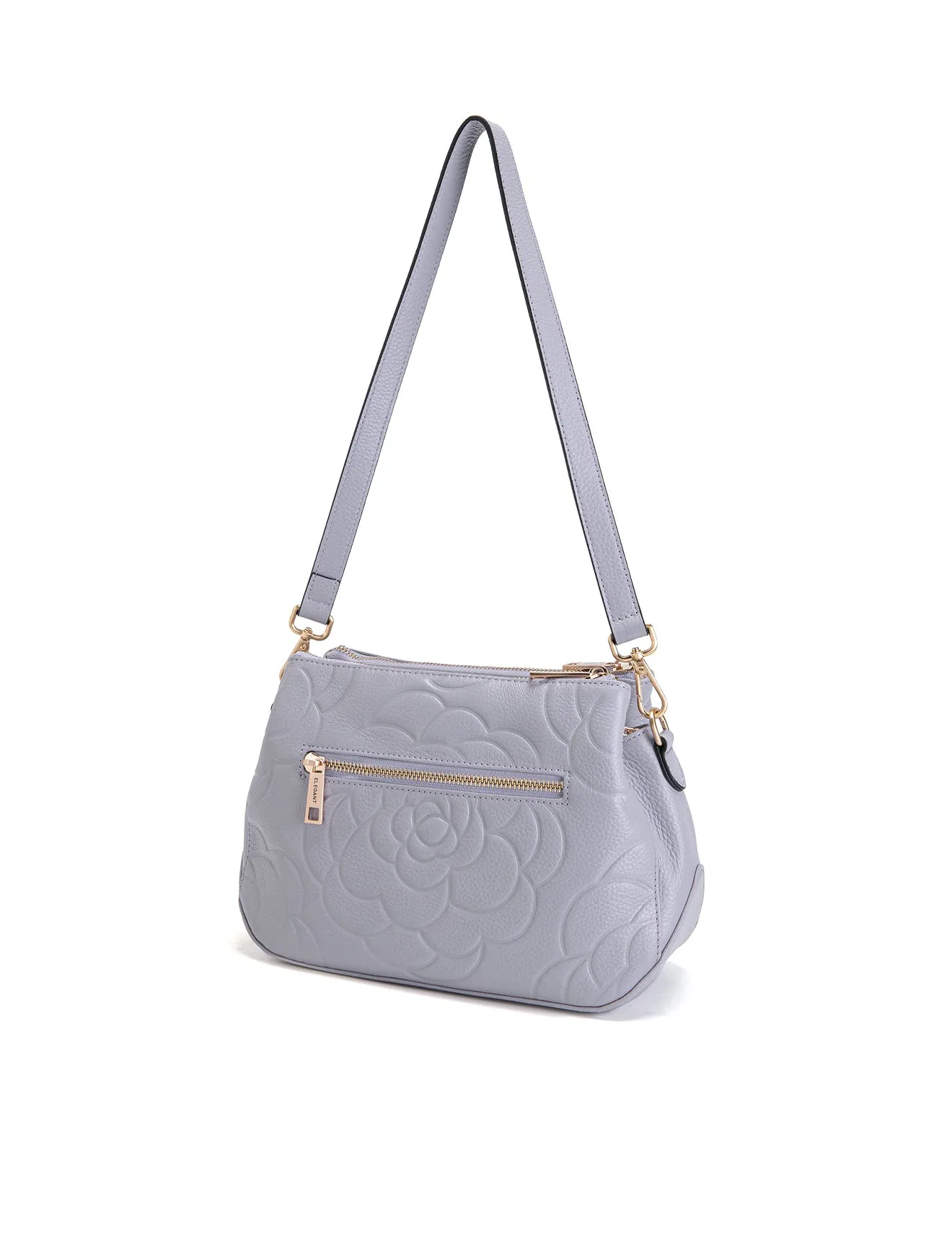 ROSIE 3 COMPARTMENT LEATHER XBODY BAG- E1-8285A-CORNFLOWER-SALE