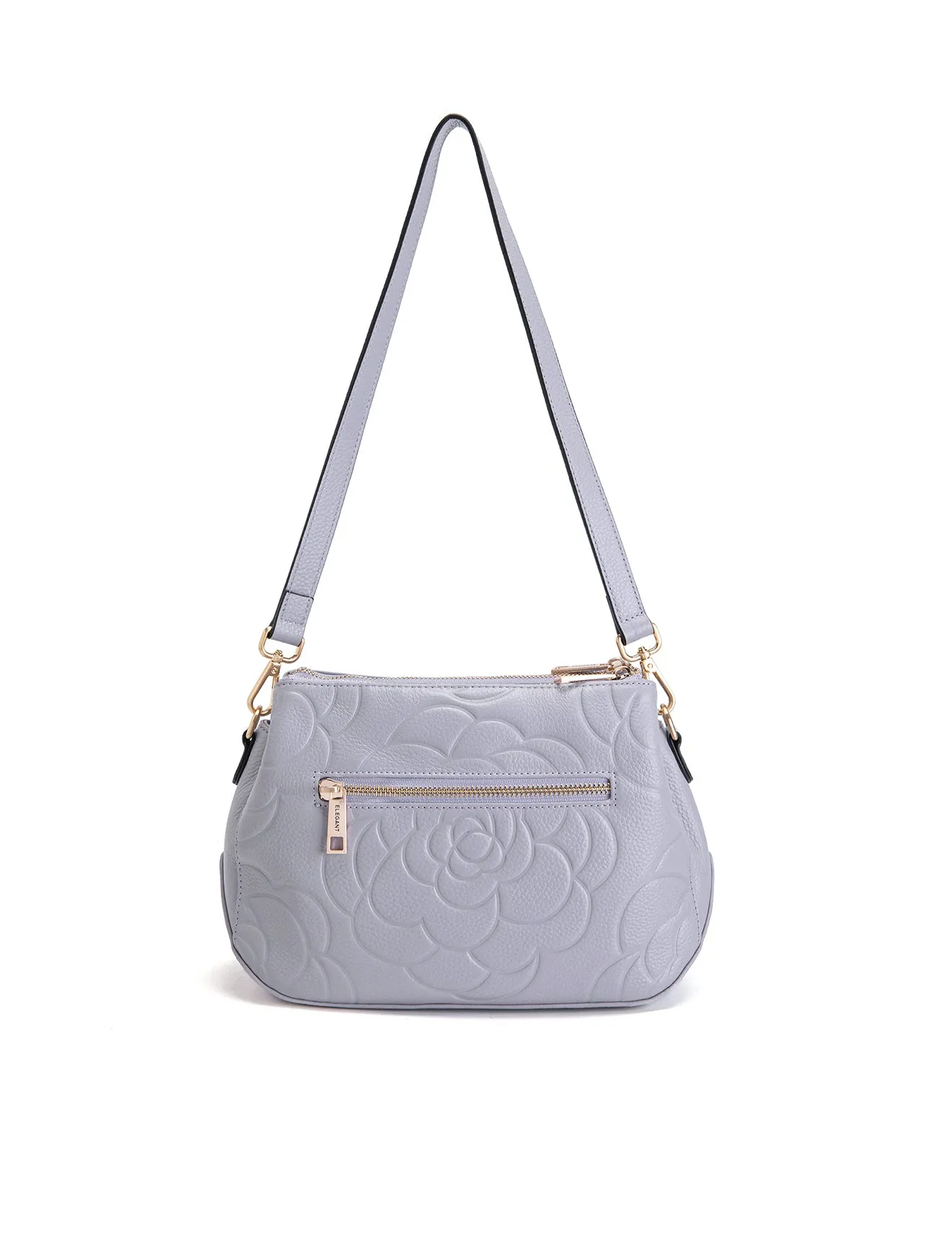 ROSIE 3 COMPARTMENT LEATHER XBODY BAG- E1-8285A-CORNFLOWER-SALE
