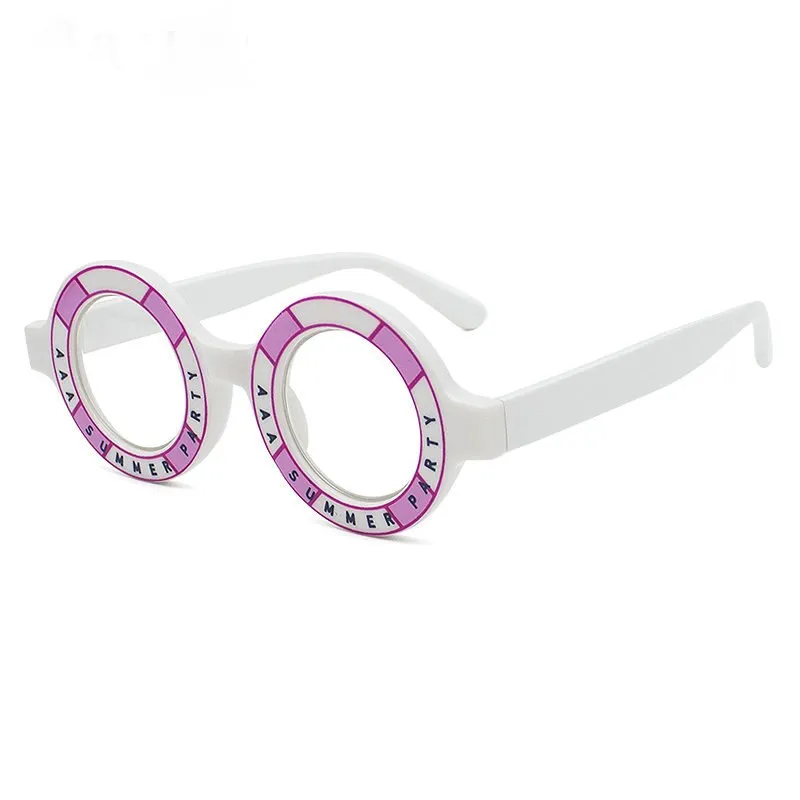 Round Anti Blue Light Blocking Glasses Women Men Optical Glasses Frame Prescription Spectacle Frames Computer Shades Unisex