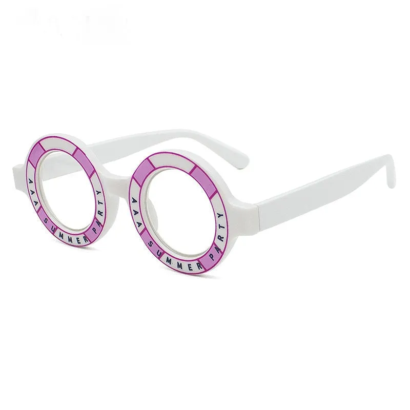 Round Anti Blue Light Blocking Glasses Women Men Optical Glasses Frame Prescription Spectacle Frames Computer Shades Unisex