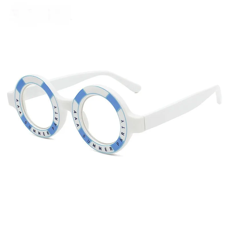 Round Anti Blue Light Blocking Glasses Women Men Optical Glasses Frame Prescription Spectacle Frames Computer Shades Unisex