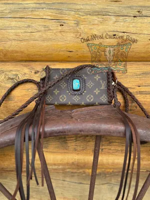 RTS Out West Pouch Crossbody Turquoise