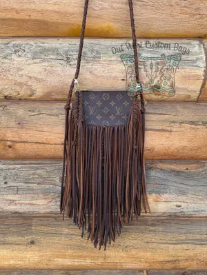 RTS Pochette Crossbody Revamped Leather Braiding *Caramel