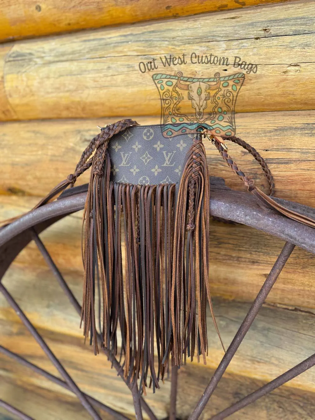 RTS Pochette Crossbody Revamped Leather Braiding *Caramel