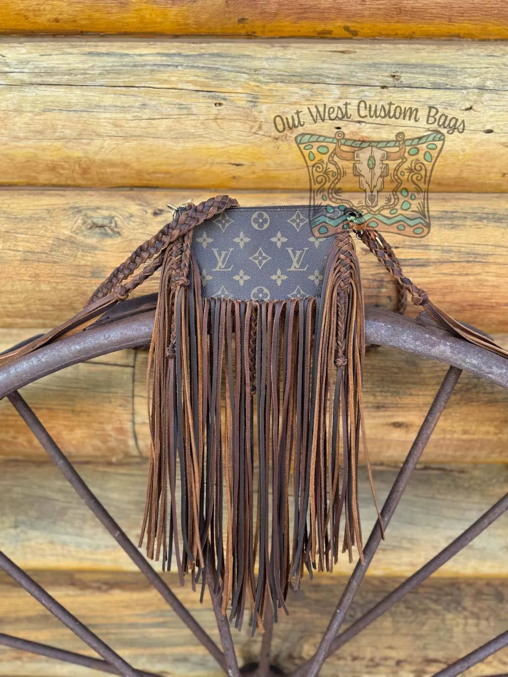 RTS Pochette Crossbody Revamped Leather Braiding *Caramel