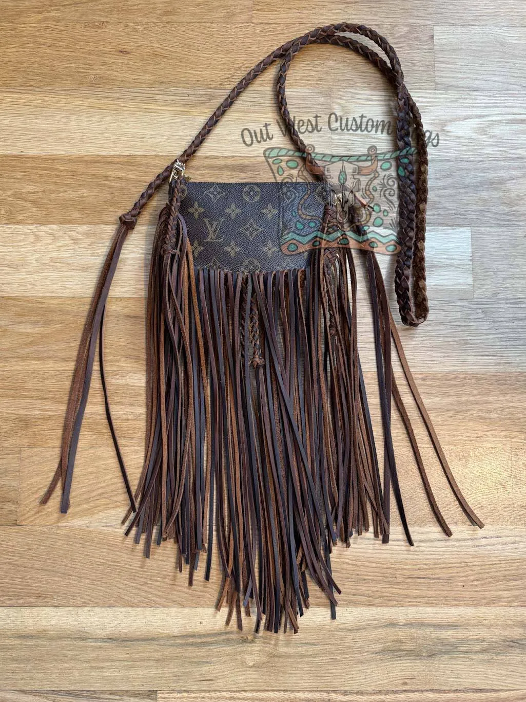 RTS Pochette Crossbody Revamped Leather Braiding *Caramel