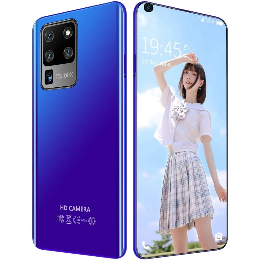 S30U Plus Mobile Phone 6.7-inch High-definition Large-screen 2 16GB Smartphone black_European plug