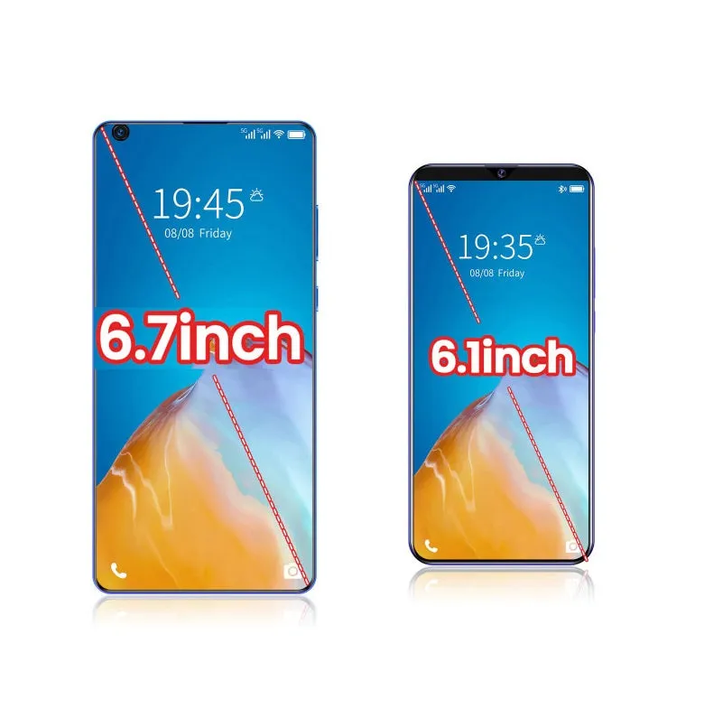 S30U Plus Mobile Phone 6.7-inch High-definition Large-screen 2 16GB Smartphone black_European plug