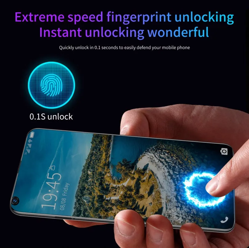 S30U Plus Mobile Phone 6.7-inch High-definition Large-screen 2 16GB Smartphone blue_U.S. plug