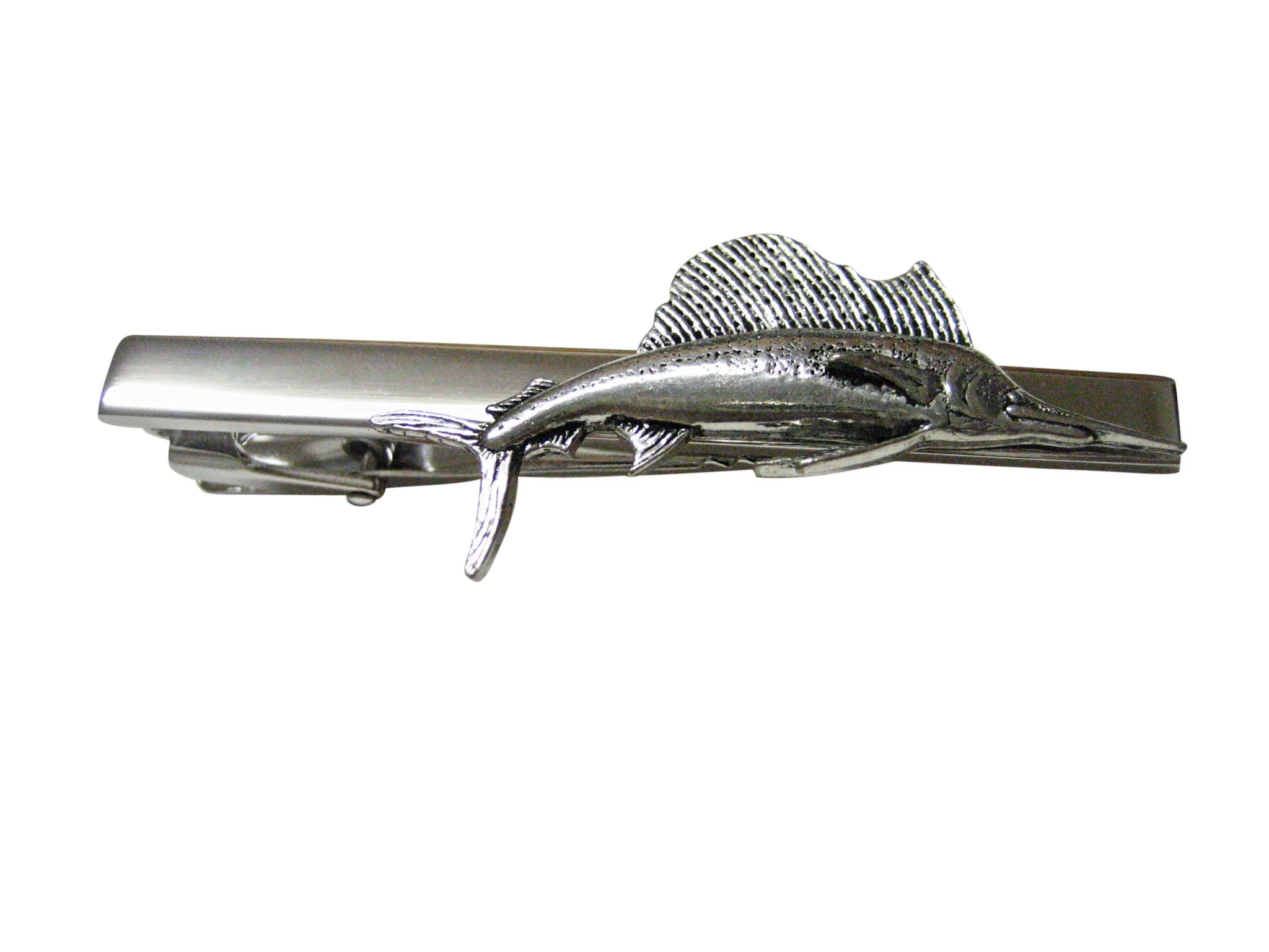 Sail Fish Square Tie Clip