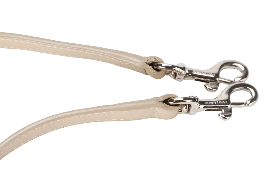 SAINT LAURENT (YSL) SAC DE JOUR BEIGE (FLY 421863.1017) CALF LEATHER SILVER HARDWARE WITH STRAPS AND DUST COVER