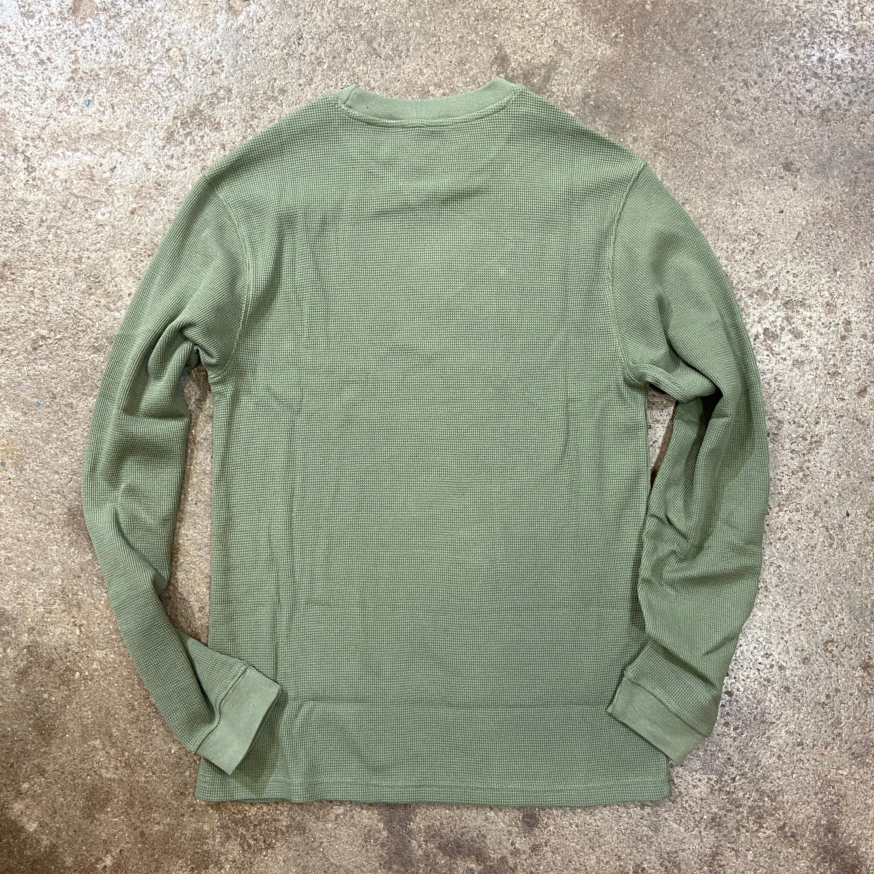 SALTY CREW   DAYBREAK THERMAL CREW (WAFFLE) - OLIVE