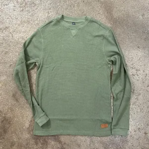 SALTY CREW   DAYBREAK THERMAL CREW (WAFFLE) - OLIVE