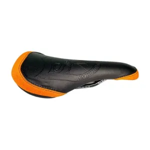 S&M Bikes Thin Railed Embossed Seat Black / Orange