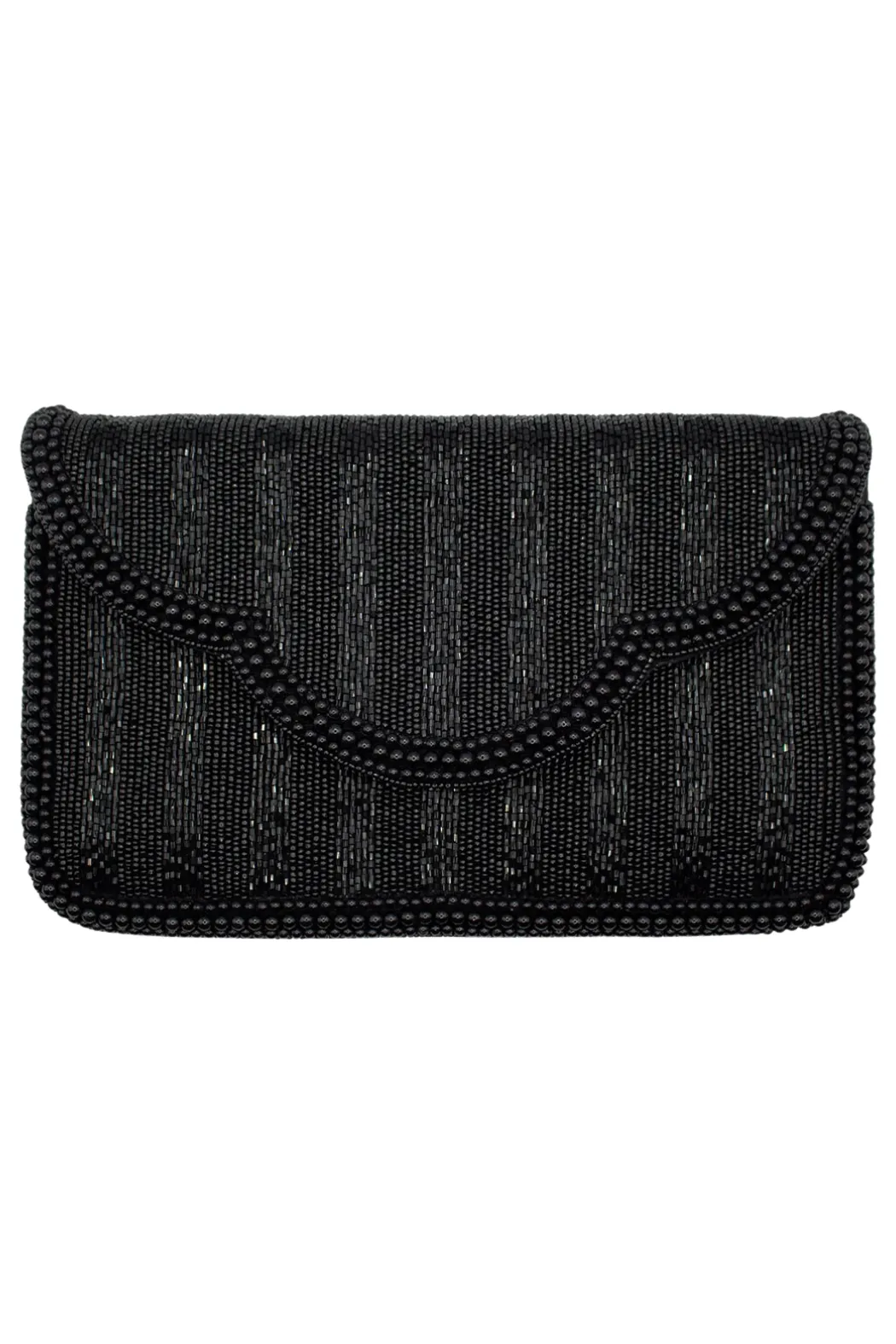 Scallop Beaded Clutch
