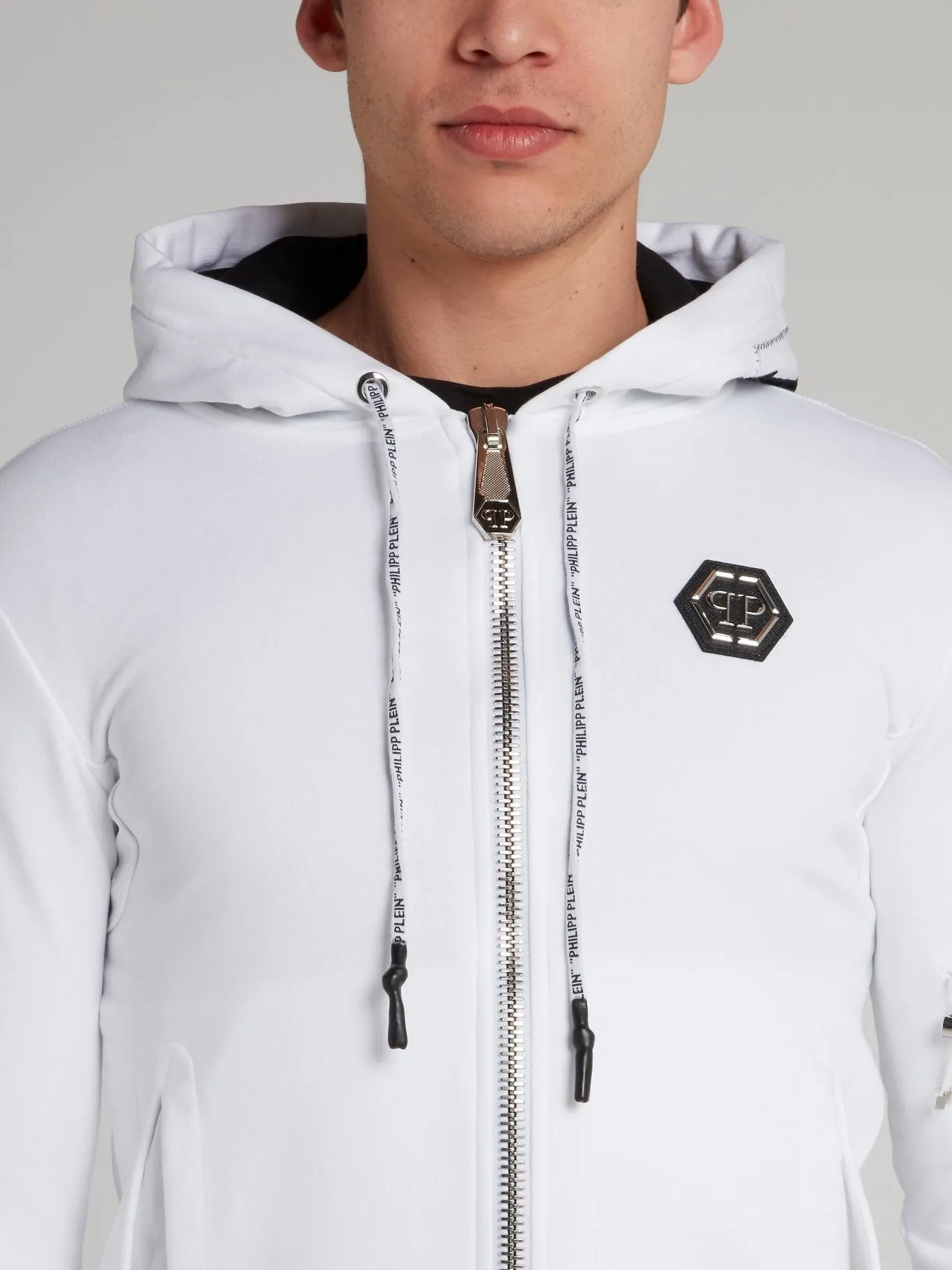 Scarface White Studded Sweat Jacket