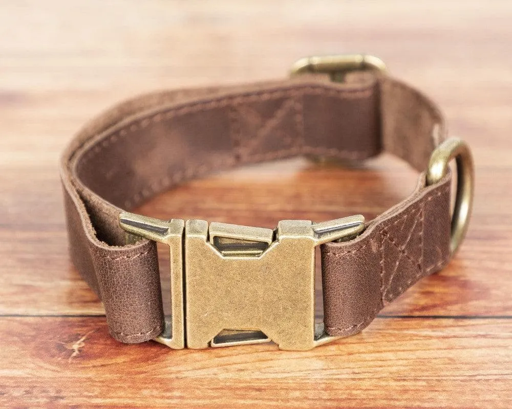 Scobby Leather Dog Collar