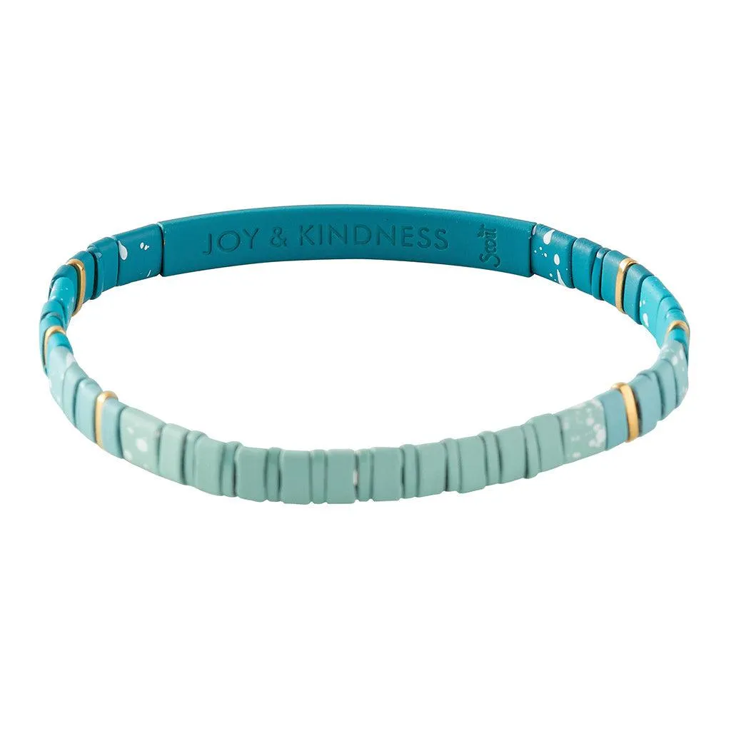 Scout Curated Wears Good Karma Ombre Bracelet - Joy & Kindness Turquoise/Gold