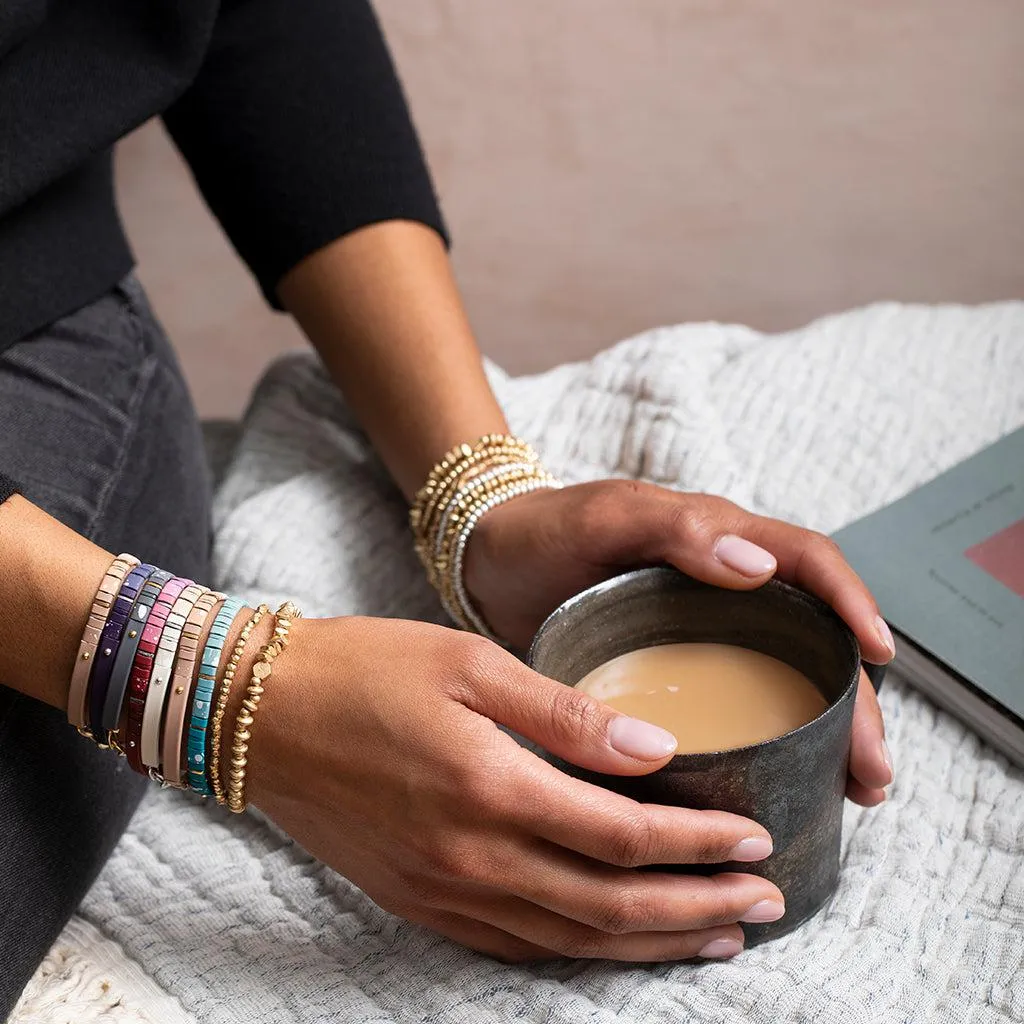 Scout Curated Wears Good Karma Ombre Chain Bracelet - Gratitude Mulberry/Silver