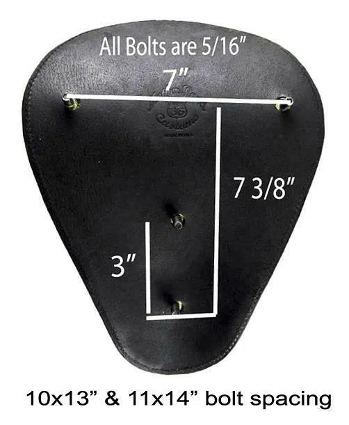 Seat Chopper Bobber Harley Sportster Honda Rebel Yamaha 10x13 B & B Alligator