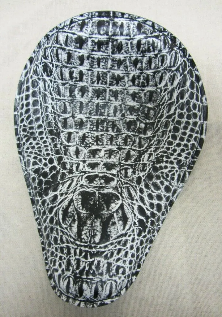 Seat Chopper Bobber Harley Sportster Mother Road Customs B&W Alligator USA
