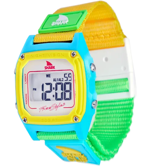 Shark Classic - Strap Kit - Clip - WHITE/NEON