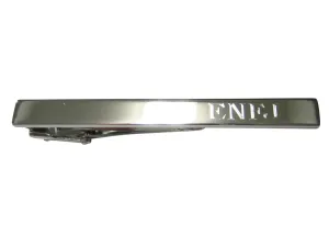 Silver Toned Etched Myers Briggs ENFJ Tie Clip