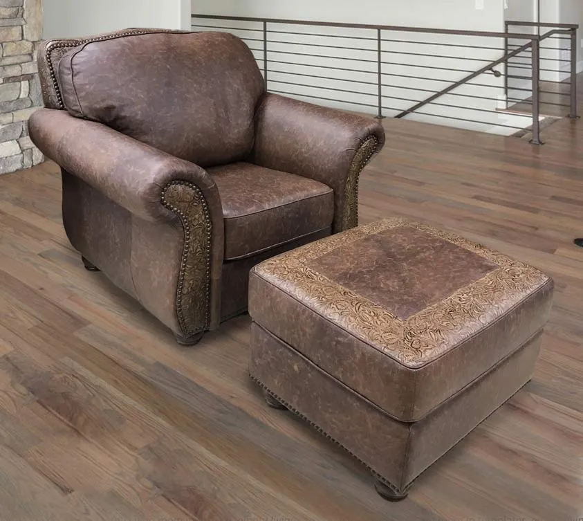 Silverado Chair with Ottoman Set