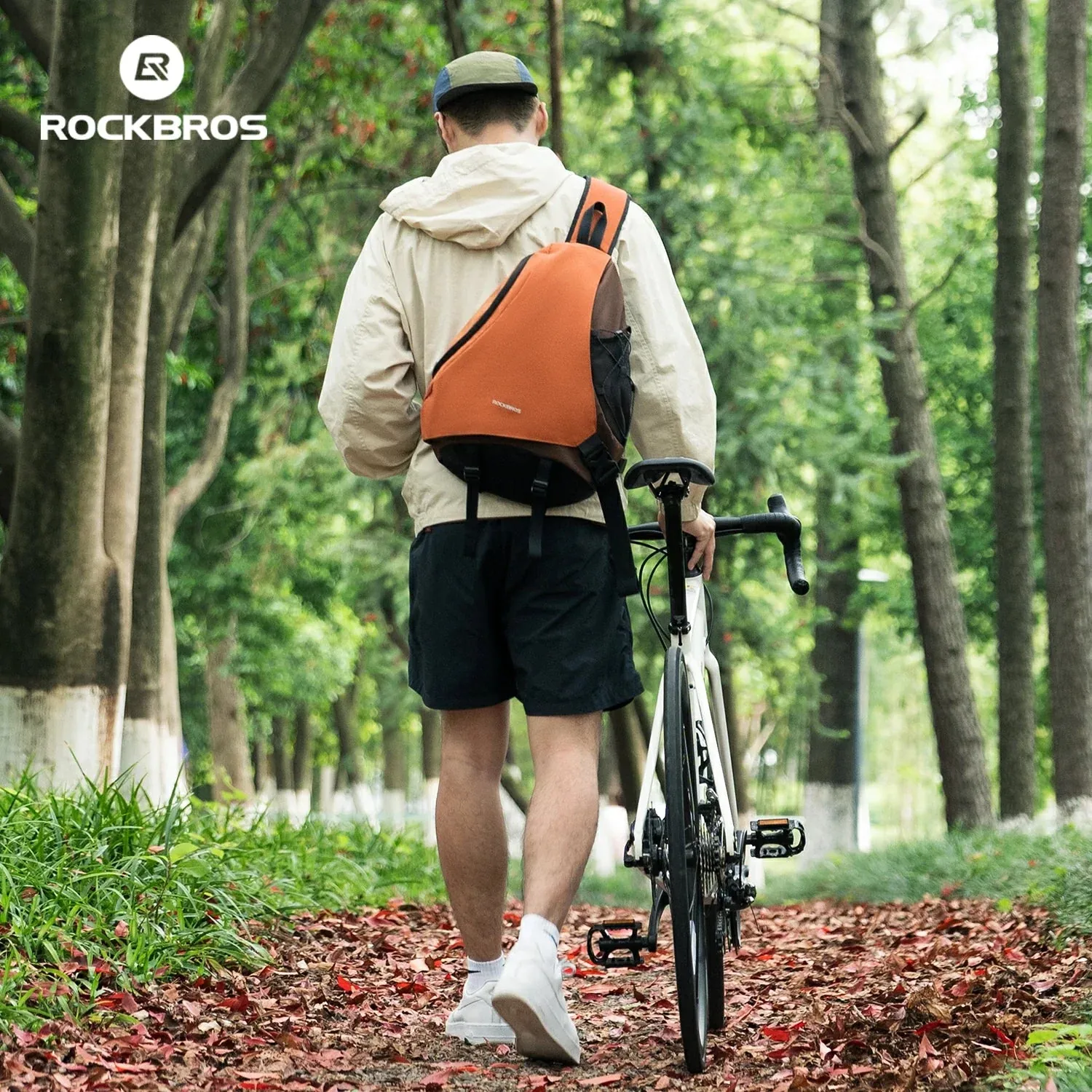 Sling Magnetic International tracking Quick shipping 11.5L Crossbody Travel ROCKBROS Buckle Shoulder Bag Backpack