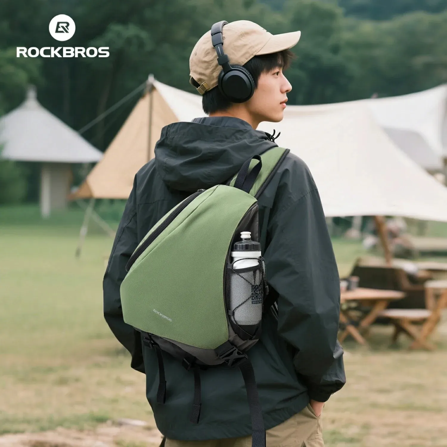 Sling Magnetic International tracking Quick shipping 11.5L Crossbody Travel ROCKBROS Buckle Shoulder Bag Backpack
