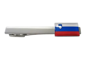 Slovenia Flag Square Tie Clip
