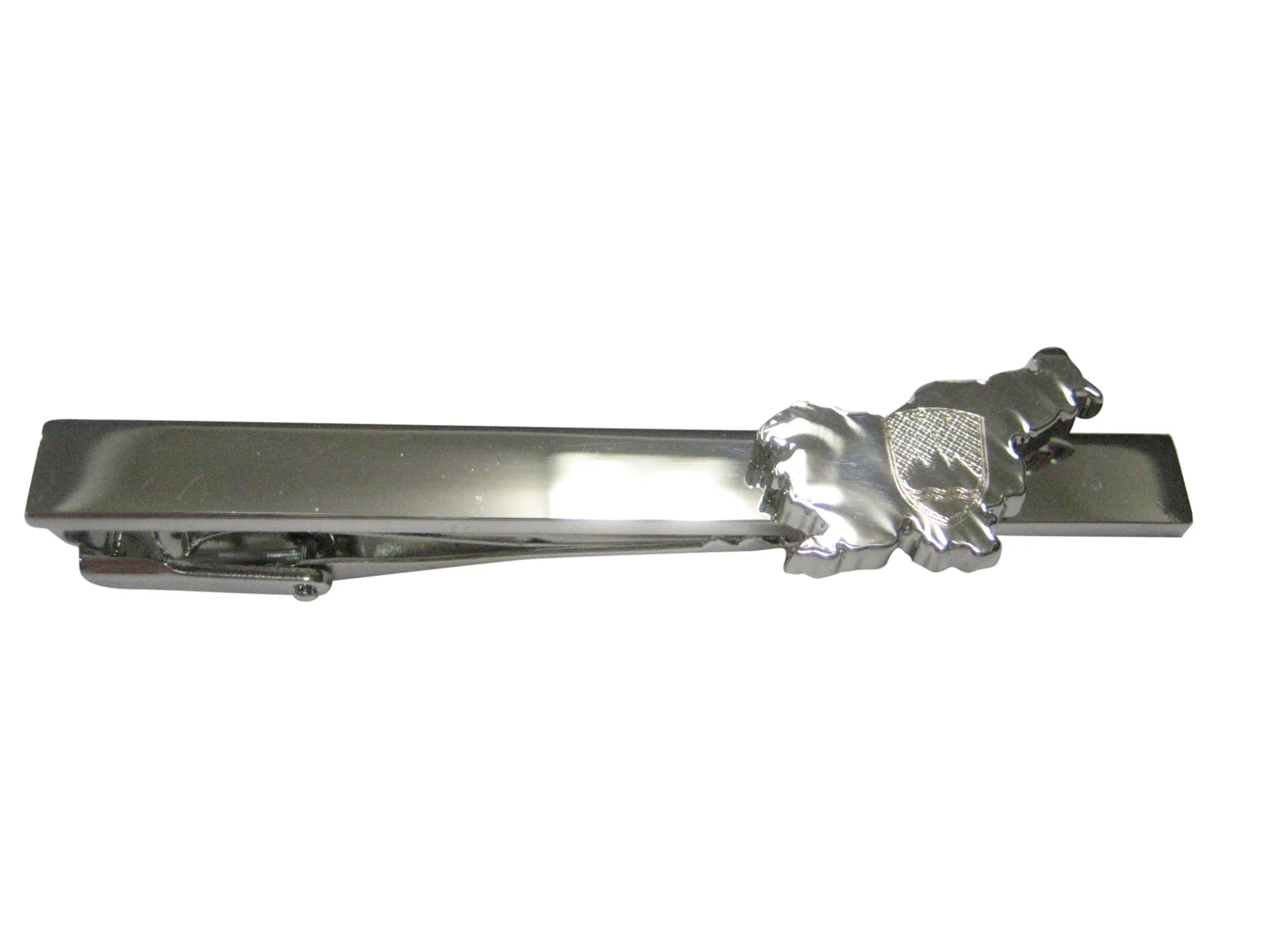 Slovenia Map Shape and Flag Design Tie Clip