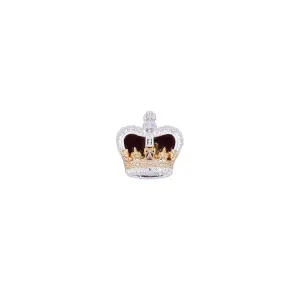 Small Crown Metal  Shoulder Strap Badge