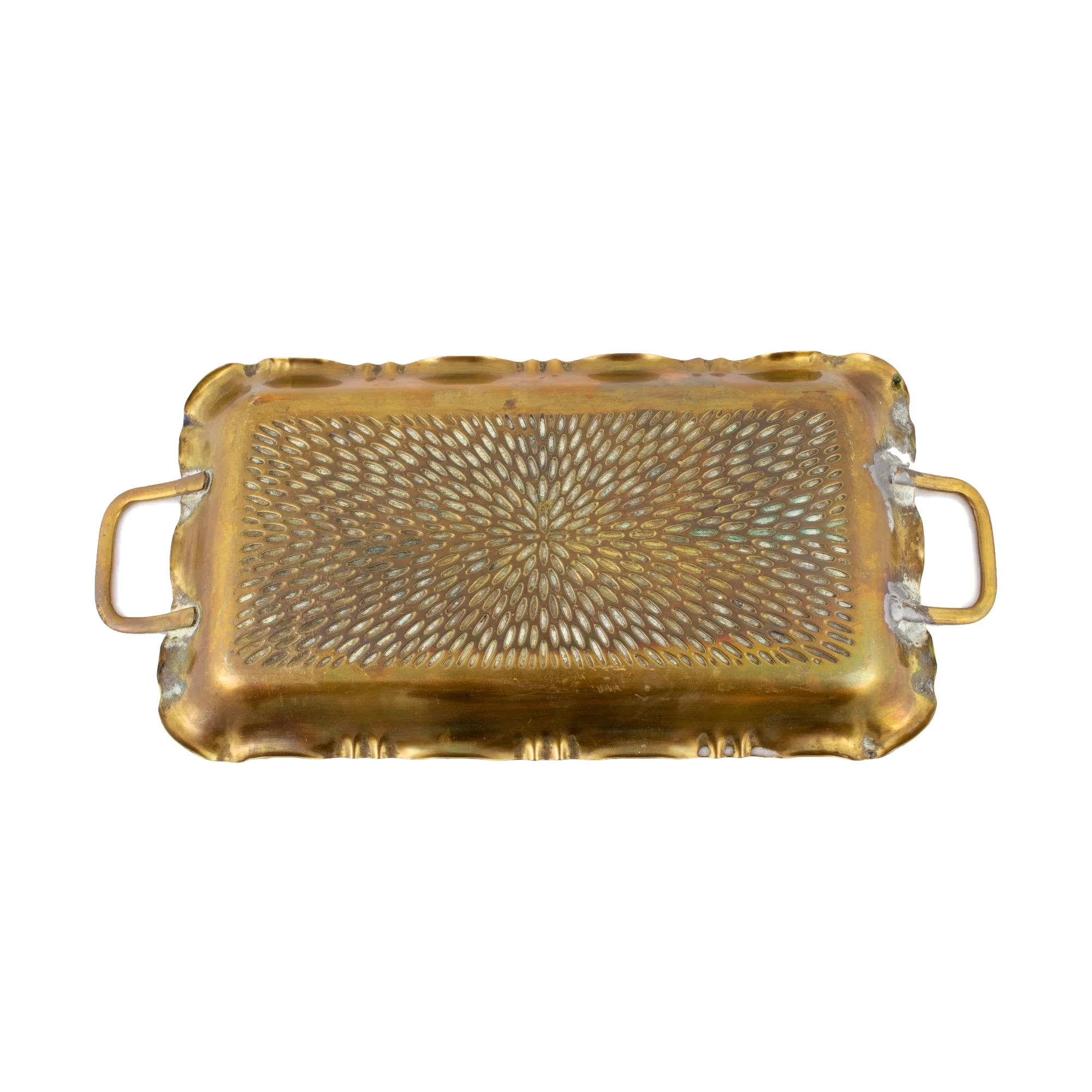Small Vintage French Brass Tray