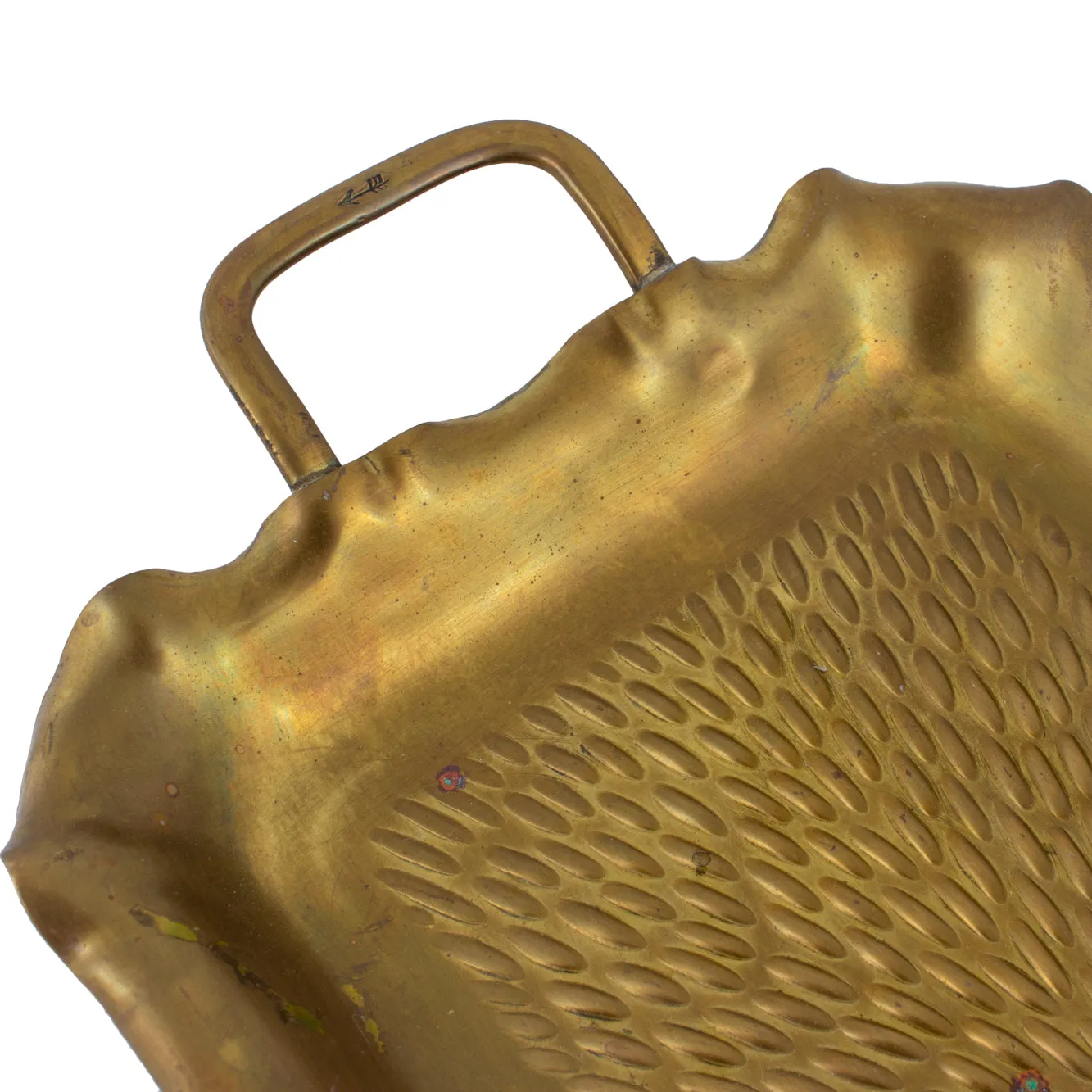 Small Vintage French Brass Tray