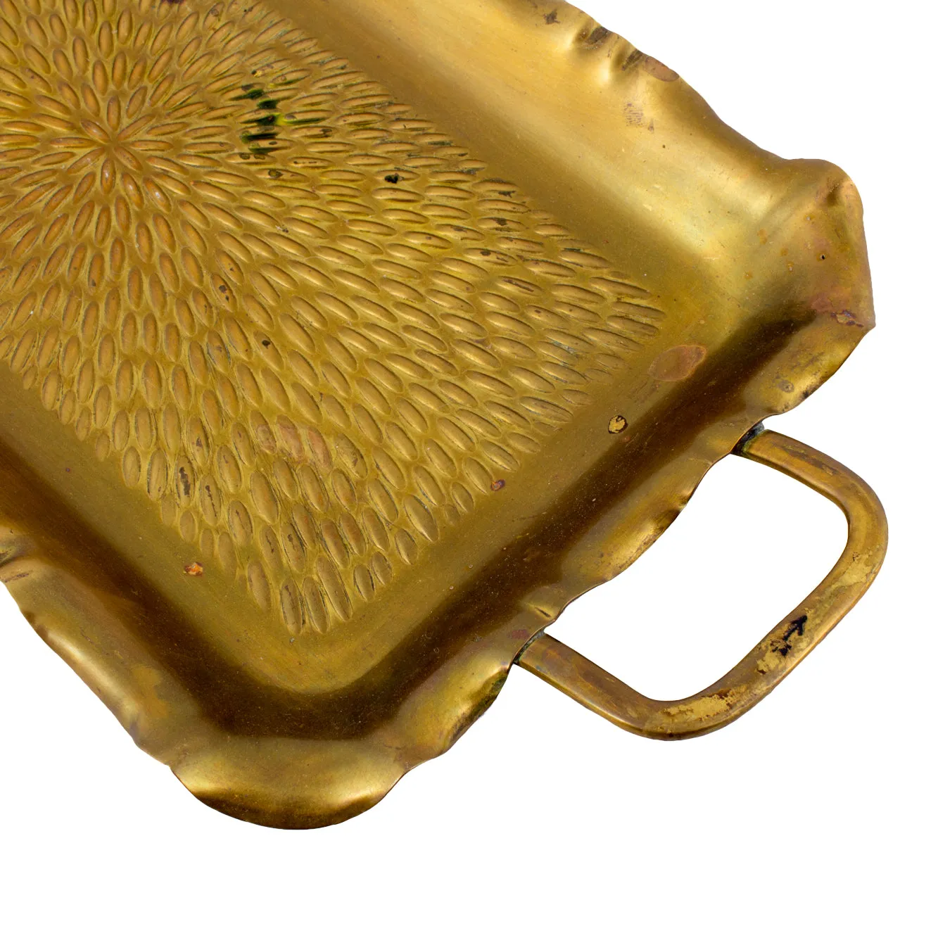 Small Vintage French Brass Tray