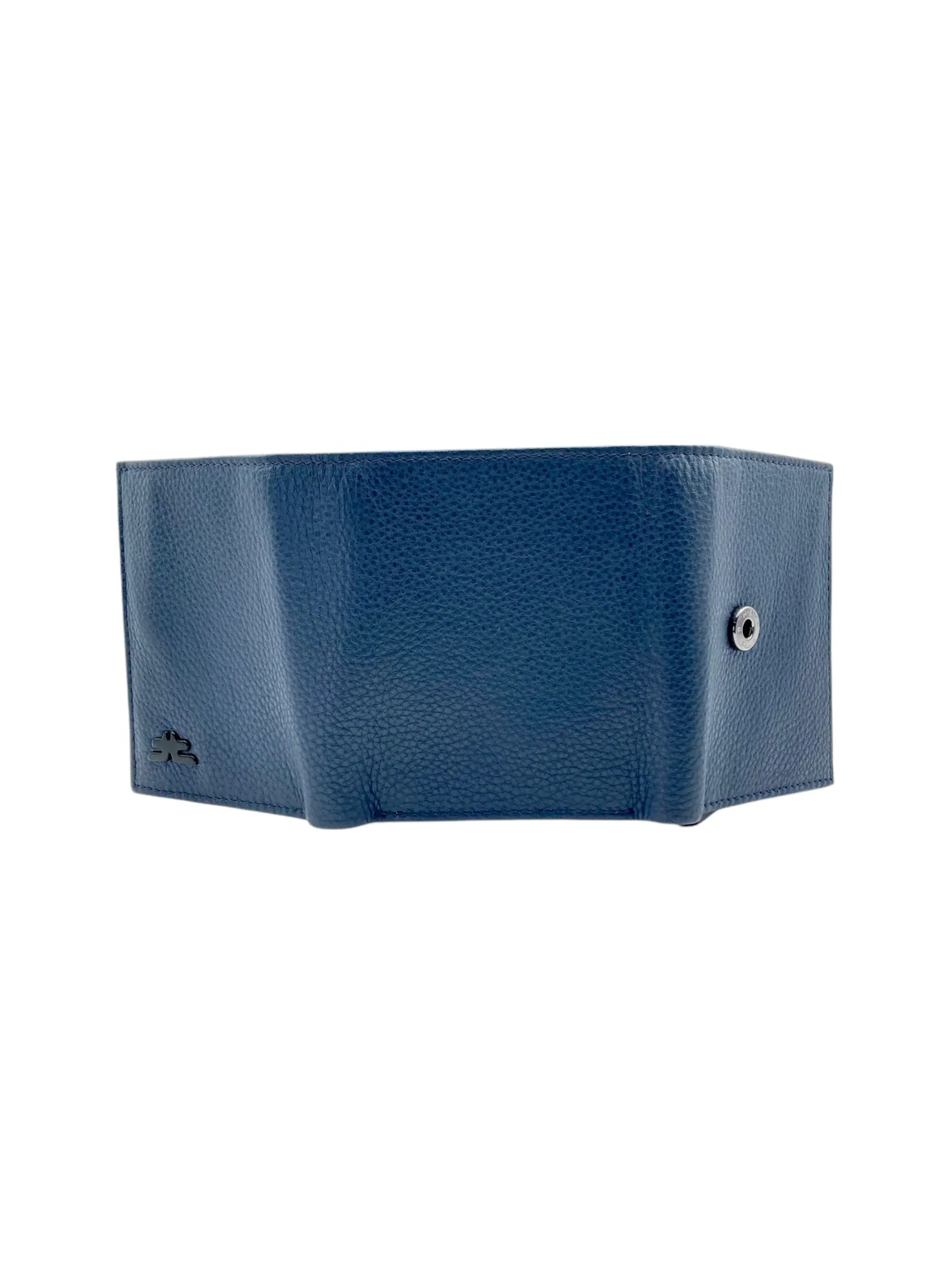 Smart Pop-Up Metallic Card Holder Tri-Fold Wallet in Leather # TRI - 4522.NEW-Buton