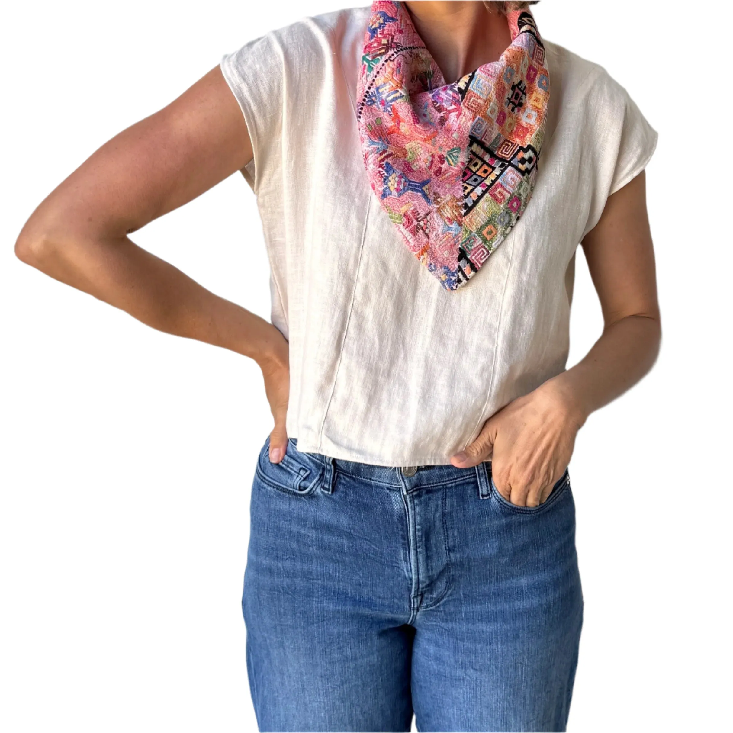 Snap Bandana - Linen Backing