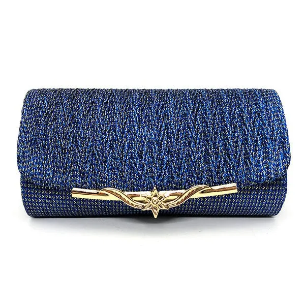 Snap-Shut Evening Glitter Clutch Bag Sequin Handbag with Shoulder Strap