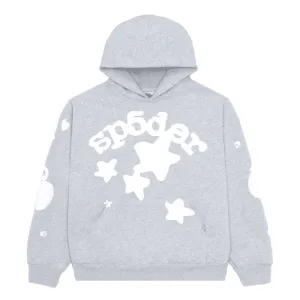 Sp5der 'Heather Grey' Beluga Hoodie