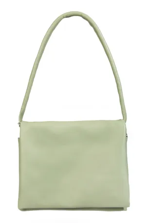 Square Eco Leather Flap Shoulder Bag