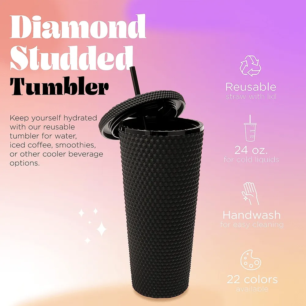 Starbucks Inspired Matte Studded Reusable Tumbler