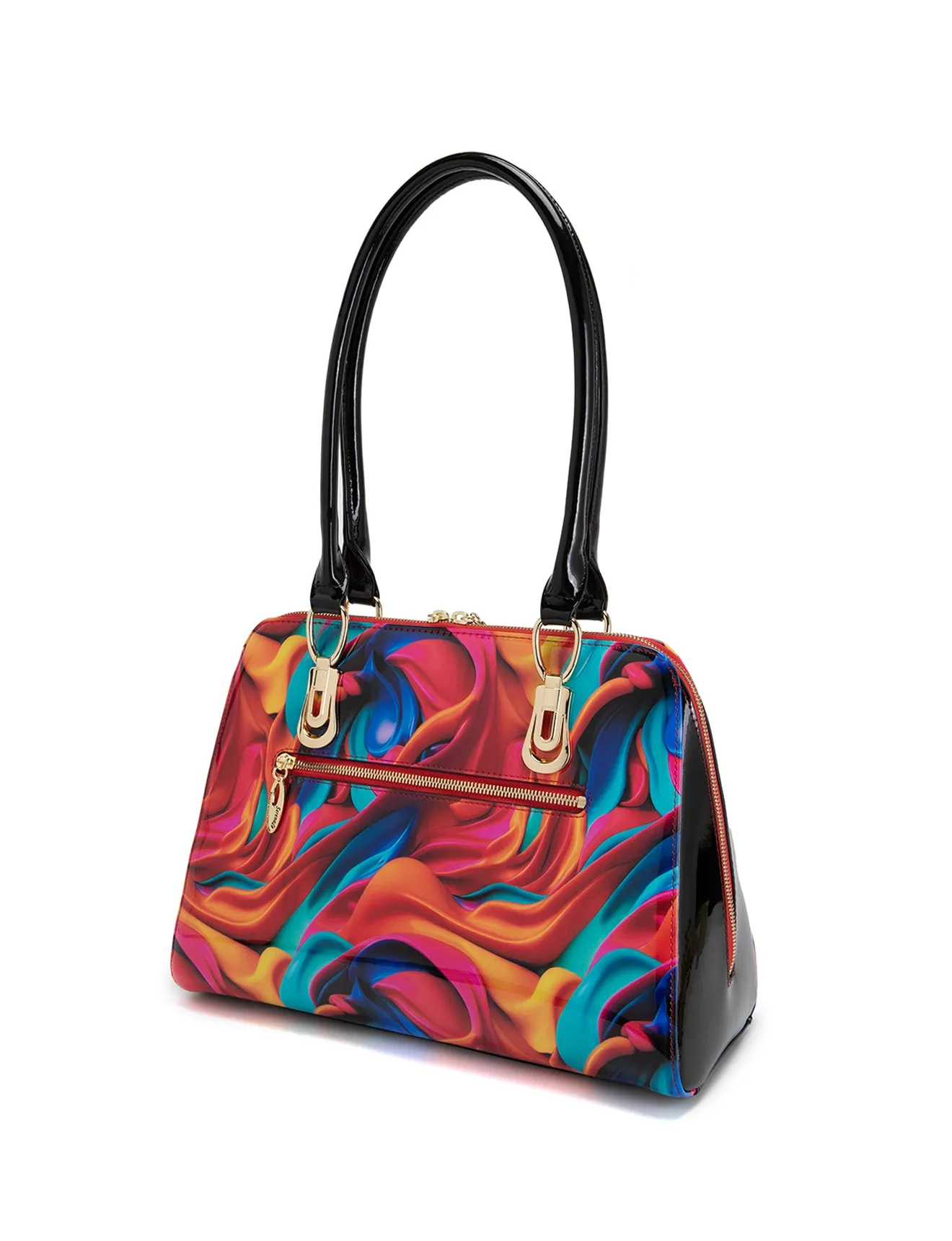 STELLAR LGE PATENT LEATHER HANDBAG- SF20-7573